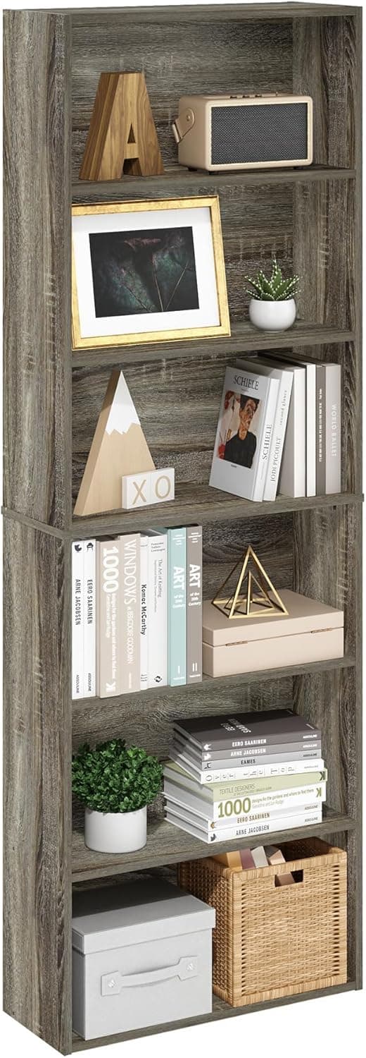 Detalle de Libreria Furinno Jaya 6 ripiani in rovere