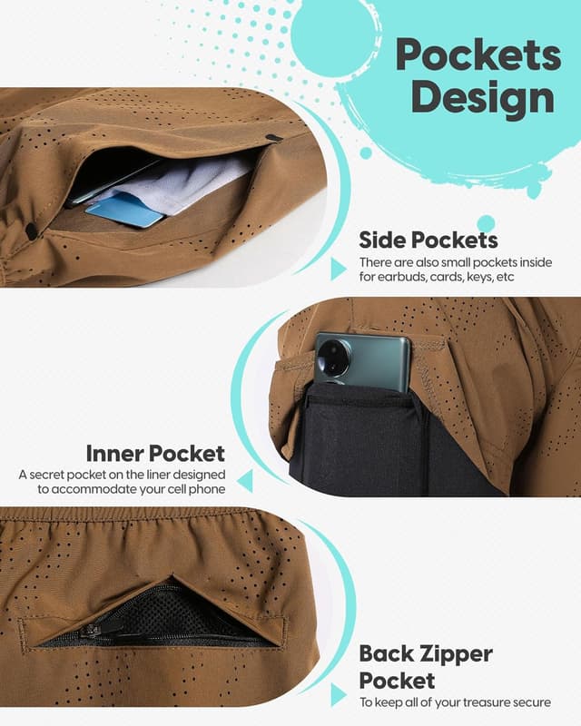 Detalle 2 de MaaMgic Laufshorts 2 in 1 mit 5