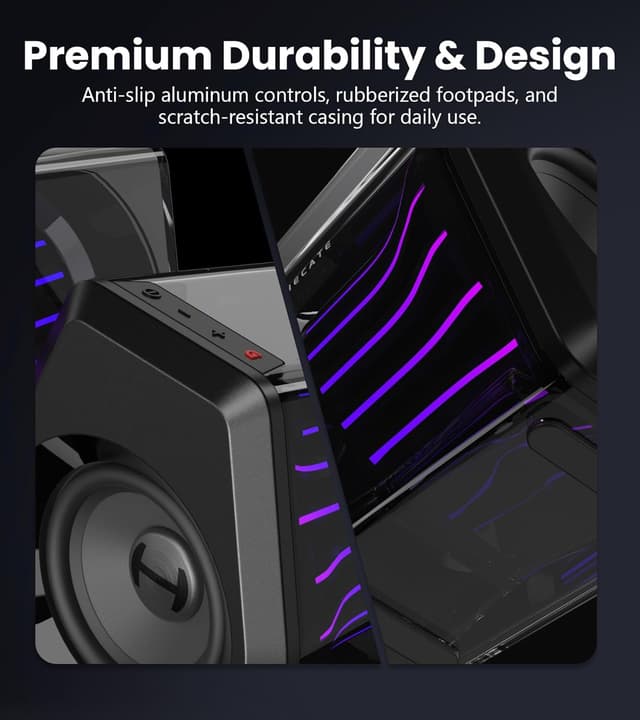 Thumbnail 6 de Edifier G2000 Pro 2.0 RGB Gaming Speakers (Virtual 7.1, TempoFlow lighting, BT 5.4/USB-C/AUX)