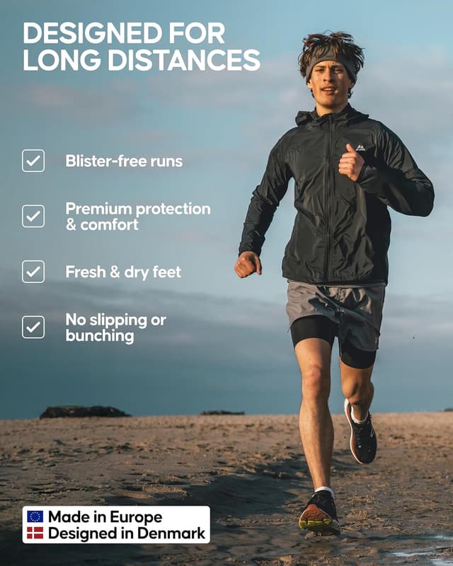 Detalle de Danish Endurance running socks, 3 pack