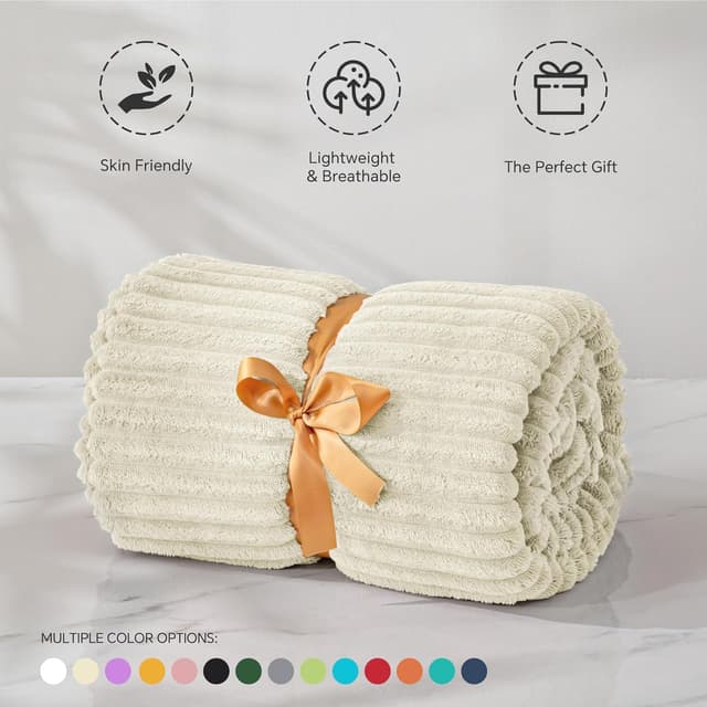 Detalle de BEDELITE Fleece Blanket Twin 60x80 inches