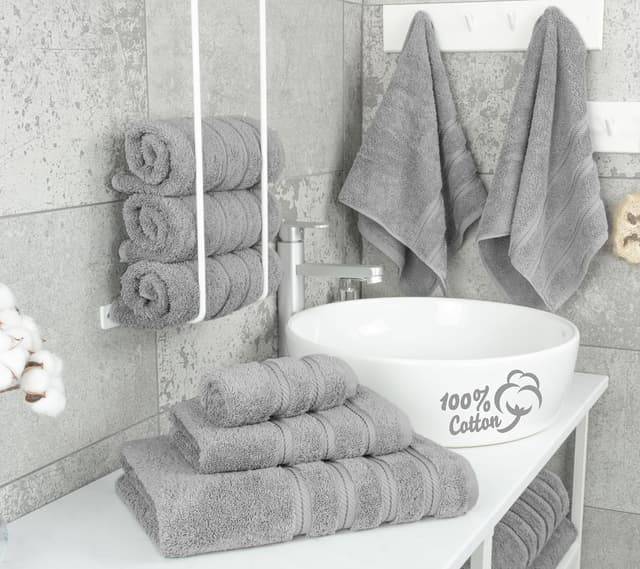Detalle 2 de American Soft Linen Towel Set 600 GSM