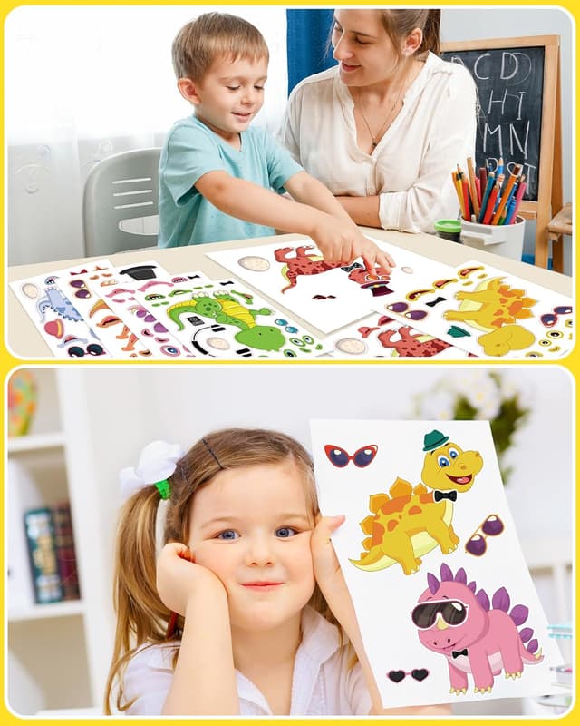 Thumbnail 2 de Make Your Own Dinosaur Sticker Sheets 24-Pack