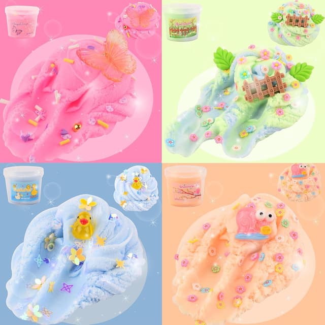 Thumbnail 6 de 6 Pack Cloud Pink Slime Kids – 6-colour slime kit (ages 8–12)