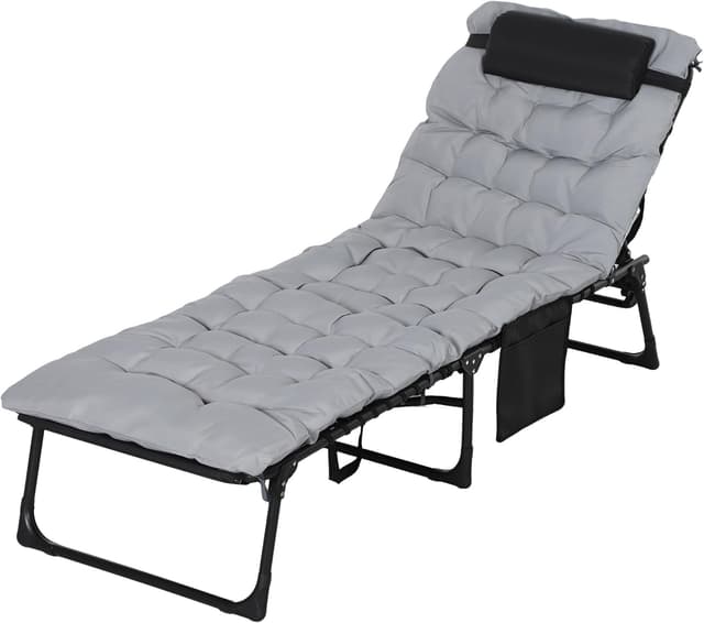 Detalle de Outsunny transat bain de soleil 58x189 cm