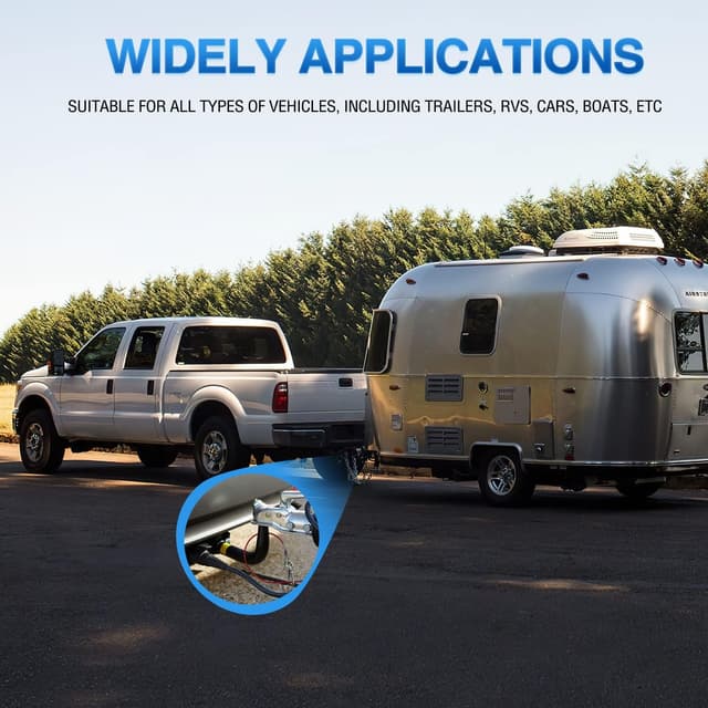 Thumbnail 6 de Nilight 7-Way Trailer Plug Y Splitter with Double 7Pin Pigtail (Female to Dual Male)