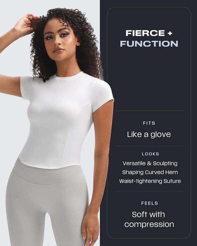 Thumbnail 4 de Aoxjox Women's GEO Baby Tee crop top