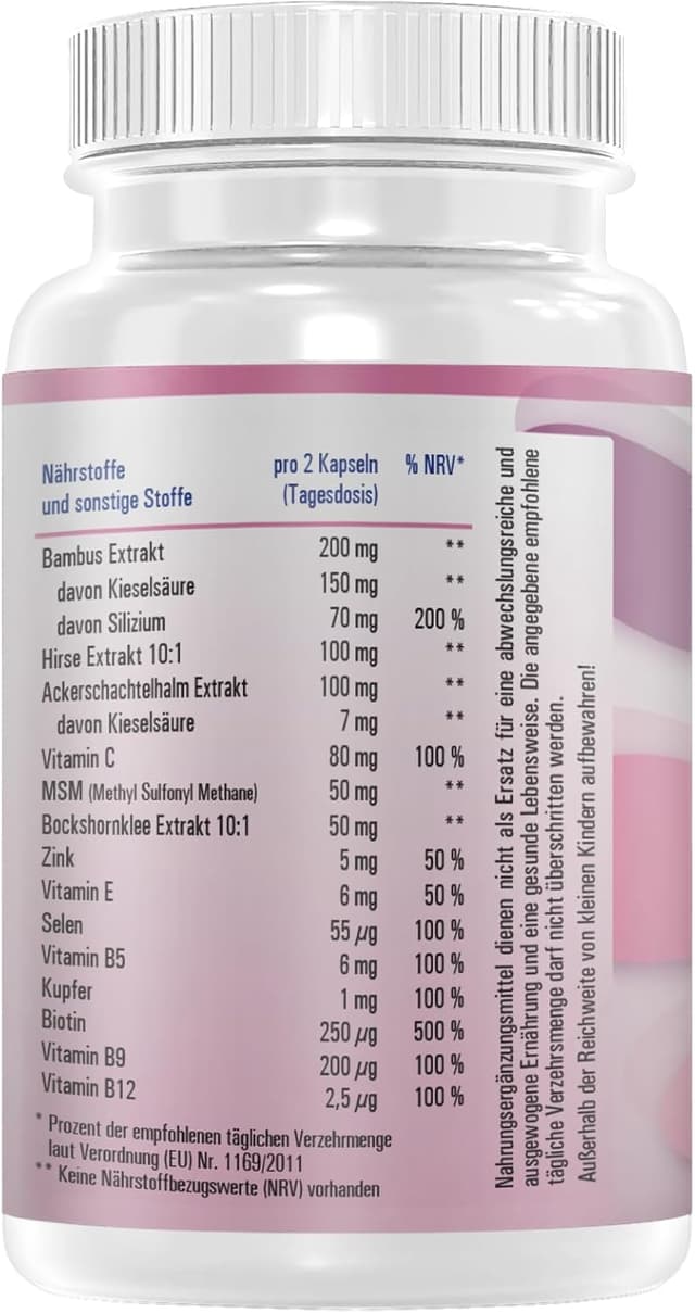 Detalle 2 de Haar Vitamine 2.0 von Vihado mit Biotin
