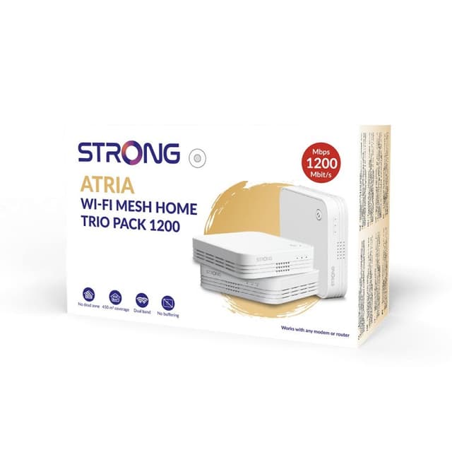 Detalle 2 de Strong Atria Wi-Fi Mesh Trio Pack 1200Mbps 🚀