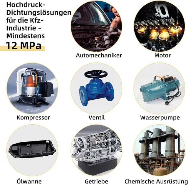 Thumbnail 4 de LOCBONDSO RTV Silikon Dichtmasse Motor Schwarz 85 g