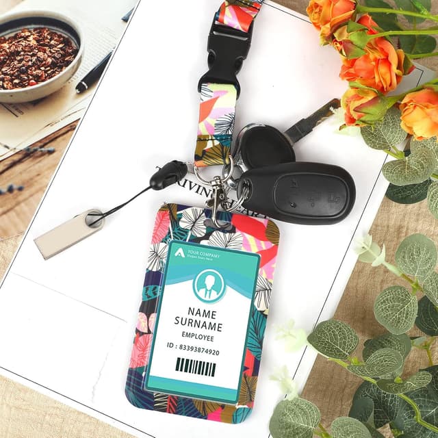 Detalle 1 de Ausweishülle mit Band, Kartenhalter