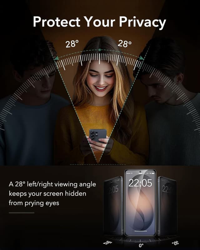 Detalle de ESR Samsung Galaxy S26 Ultra, 3 verres trempés