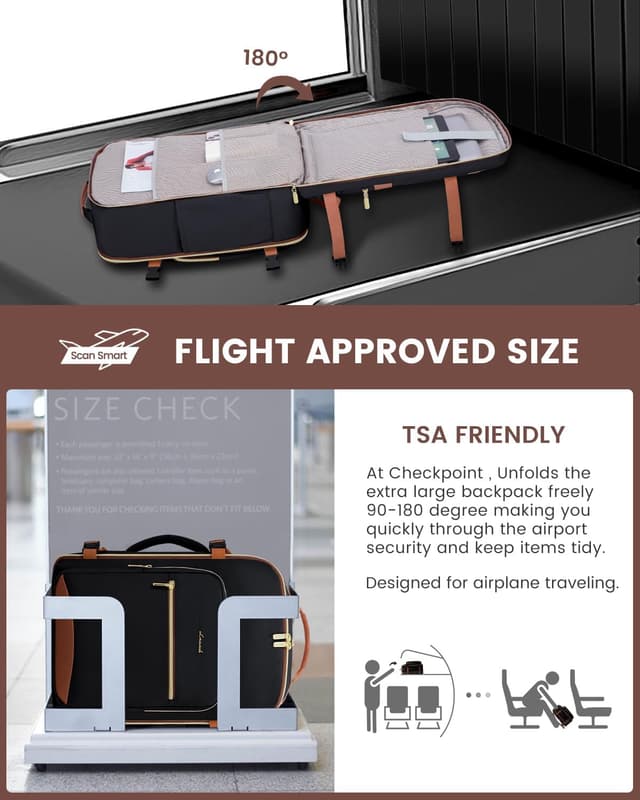 Detalle 2 de LOVEVOOK 40L Travel Backpack Carry-On