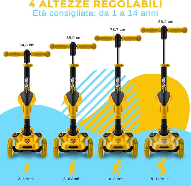 Thumbnail 4 de Hurtle Monopattino a 3 ruote 1–14 anni 🛴