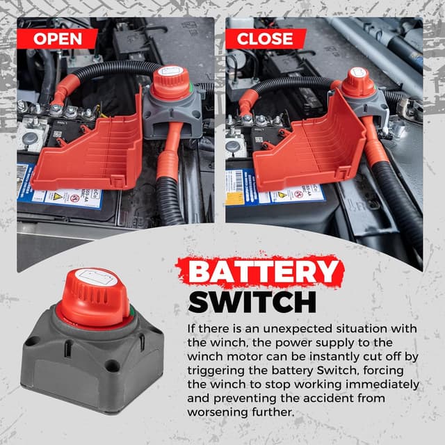 Thumbnail 3 de RUGCEL 12000lb Waterproof Electric Winch