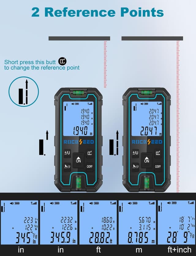 Detalle 2 de RockSeed Laser Entfernungsmesser 50 m đ