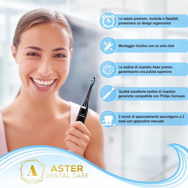 Detalle 2 de Aster Dental Care testine Philips Sonicare 16 pack