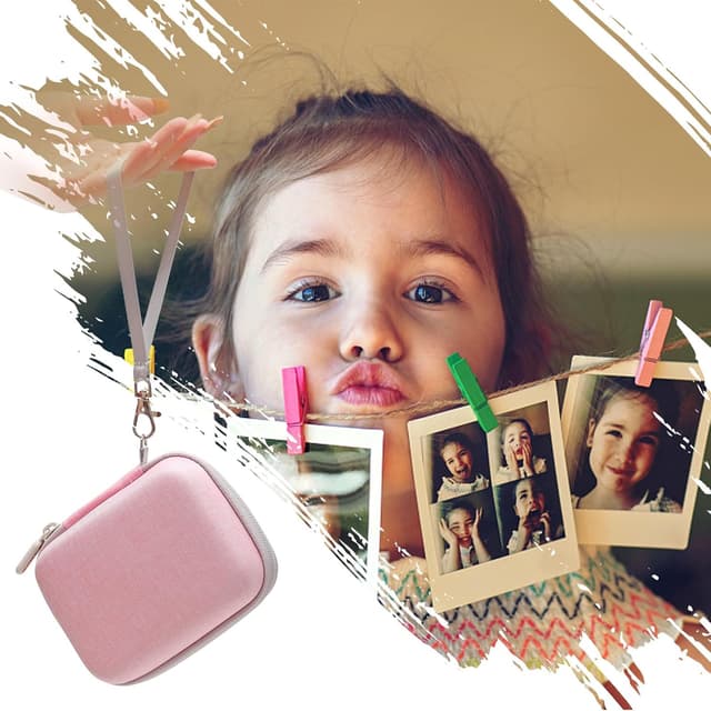 Detalle de XANAD Digitalkamera Hülle & Tasche für Kinderkameras – passend z. B. für Kodak Pixpro FZ55 und C1 mini (Rosa)