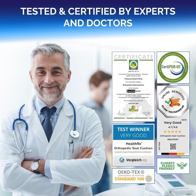 Thumbnail 4 de Healthfix® Orthopädisches Sitzkissen 85-135 KG