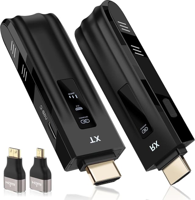 Thumbnail 6 de Beyn Wireless HDMI Transmitter and Receiver with LED Status Display (4K Decode, 1080P Output) — Plug and Play Screen Mirroring