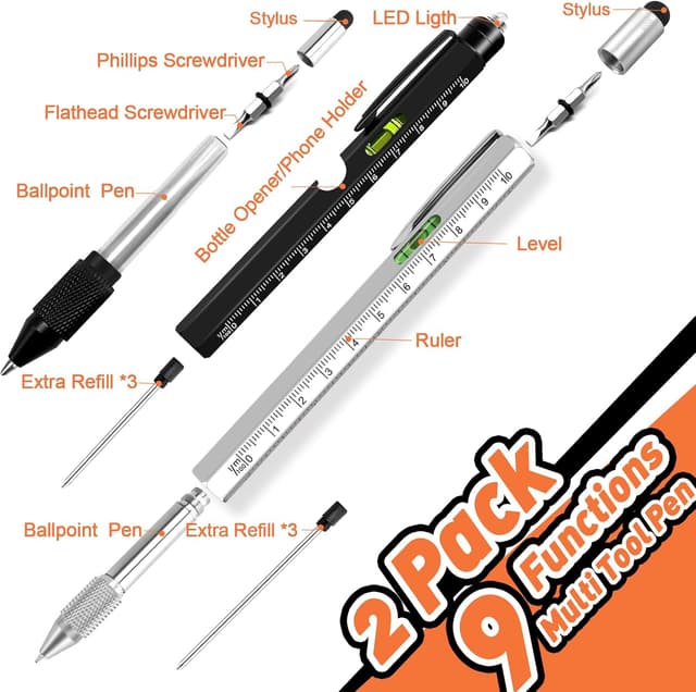 Thumbnail 2 de KEZKALS 9‑in‑1 Kugelschreiber Set – 2er Pack