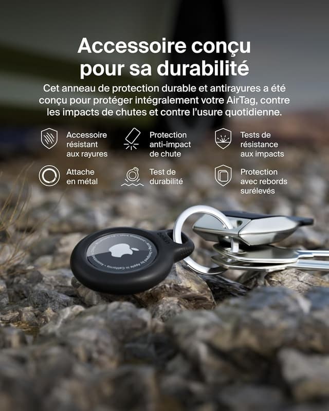 Thumbnail 4 de Belkin Anneau de protection AirTag noir
