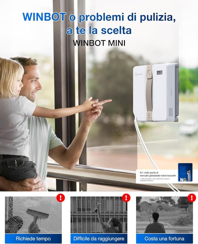 Thumbnail 1 de ECOVACS WINBOT MINI Robot Lavavetri compatto