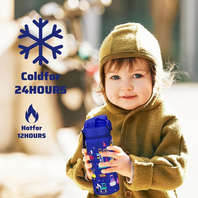 Detalle 1 de GOPPUS Kinder Trinkflasche 550 ml Edelstahl