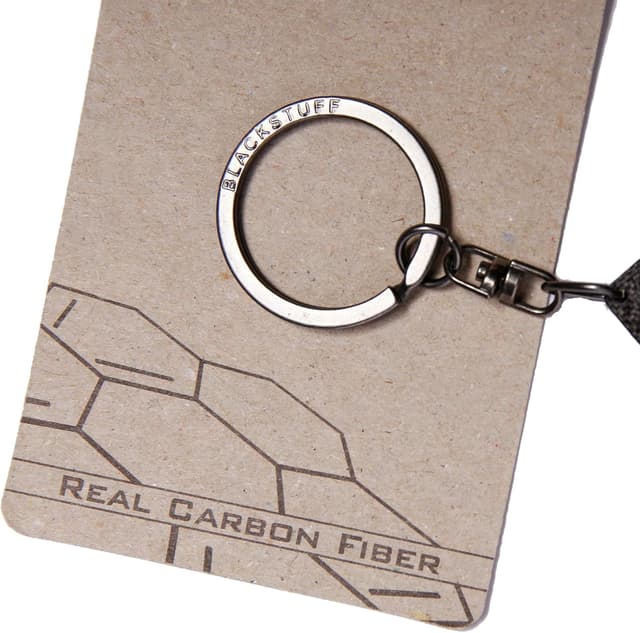 Detalle 2 de BlackStuff Carbon Karbonfaser Schlüsselanhänger BS-999 (kompatibel mit M3 M4 G80–G82, 2020)