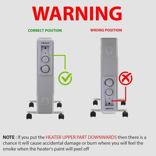 Thumbnail 6 de Belaco 2500W oil filled radiator heater 11-fin