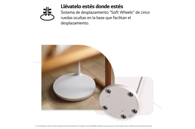 Detalle de LG StanbyMe 27ART10AKPL Smart TV portátil táctil