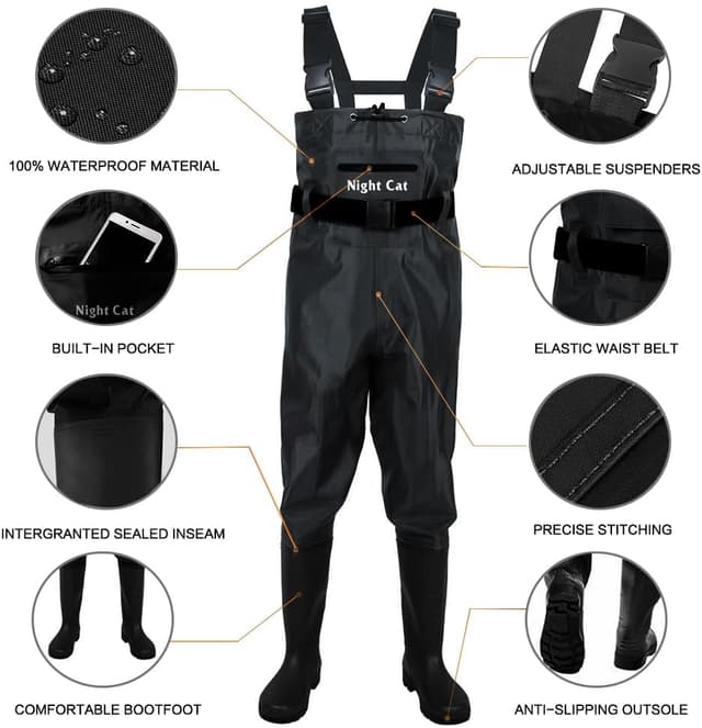 Detalle 2 de Night Cat Wathose wasserdichte Crosswater