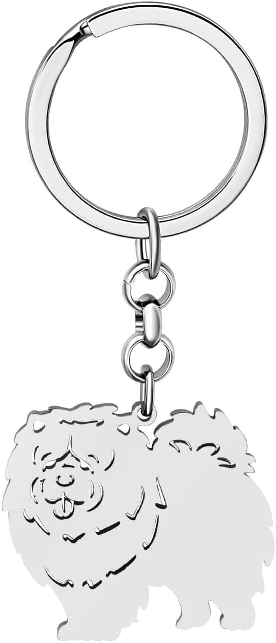 Detalle de LONYOO Cute Stainless Steel Dog Keychain