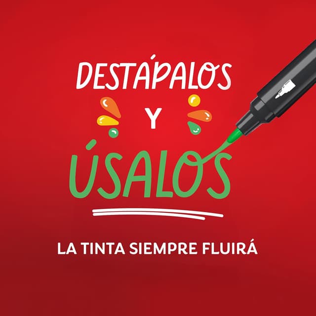 Thumbnail 3 de Sharpie Marcadores Acrílicos Rosa, Punta de Bala, 6 Piezas 🎨