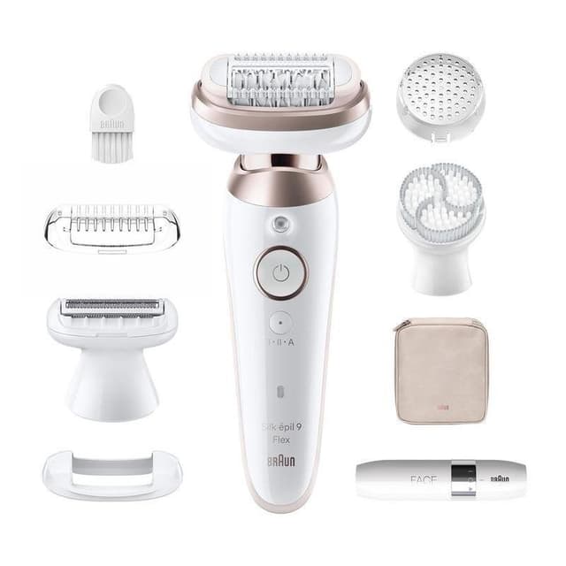 Detalle 2 de Braun Silk-épil 9 Flex 9-360: depiladora recargable húmedo y seco con 40 pinzas
