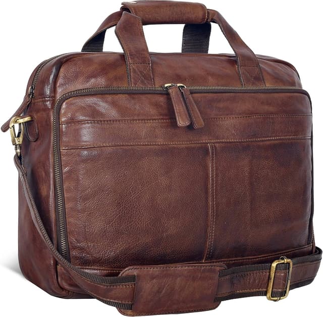 Thumbnail 6 de Oak Leathers Messenger Bag adjustable strap 💼