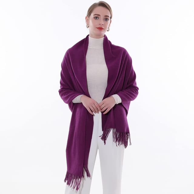 Detalle de SWAT PANY Ladies Scarf Pashmina Shawls and Wraps for Women – Wedding Winter Scarf Gift
