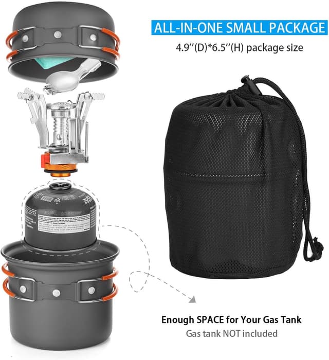 Thumbnail 1 de Odoland Camping Cookware Set for 1-2 People