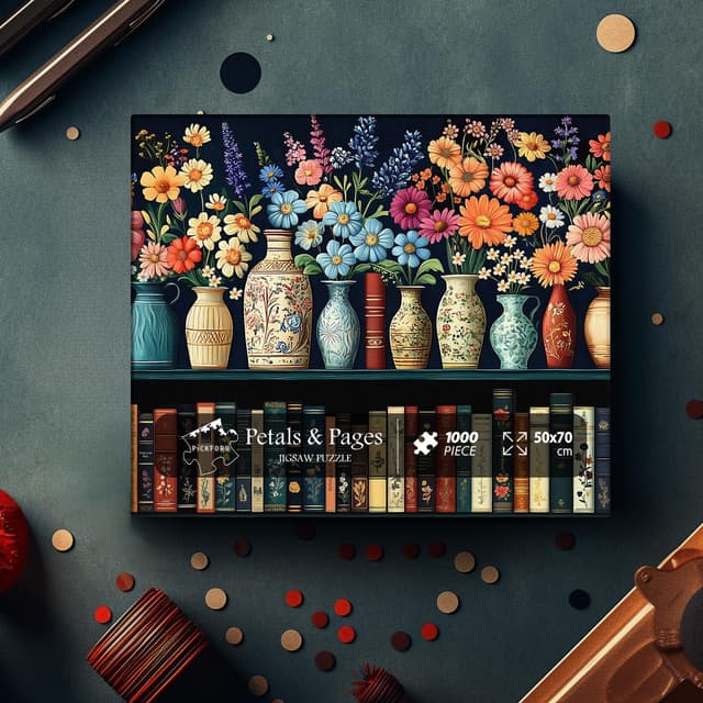 Thumbnail 6 de PICKFORU Wildflower Pages Puzzle 1000 pieces 🧩