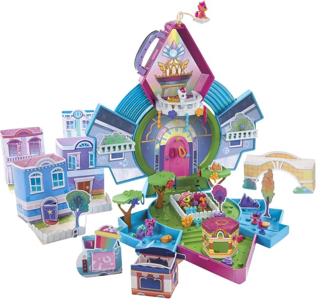 Detalle de My Little Pony Magia del Minimondo – Compact Creation Maretime Bay con Sunny Starscout (playset portatile)
