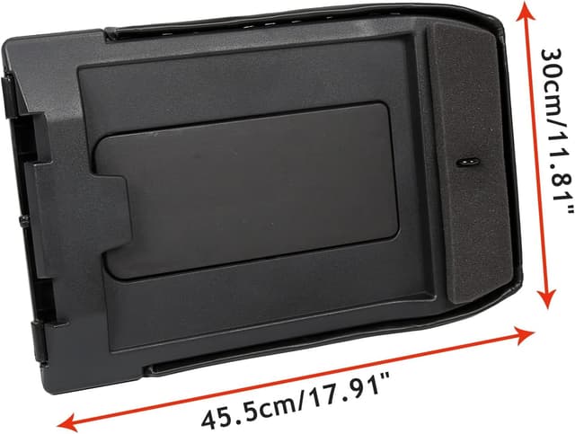 Detalle de ECOTRIC Center Console Lid (Black) Replacement for 1999-2007 Chevy Silverado, Tahoe, Suburban, GMC Sierra & More