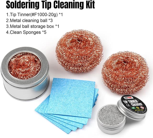 Thumbnail 5 de BEEYUIHF Soldering Tip Cleaning Kit
