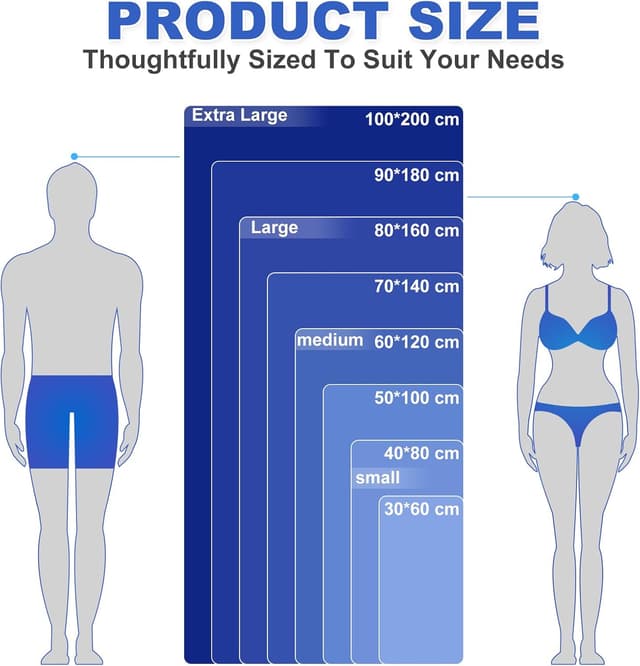 Thumbnail 6 de Microfibre Towel Blue 60×120 ultra-light