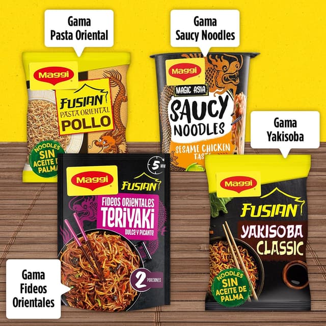 Thumbnail 5 de MAGGI Fusian Yakisoba Classic 🍜 Pack 8 x 120g