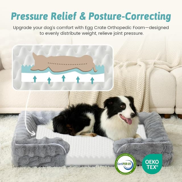 Thumbnail 1 de COZY KISS Orthopedic Dog Bed XL