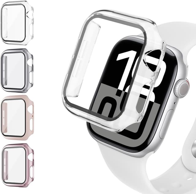 Detalle de Apple Watch Series 10 full-coverage 4-pack case