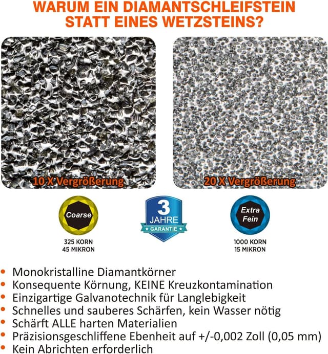 Detalle de SHARPAL 168H Diamant Schleifstein 200 x 75