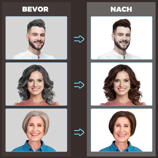 Detalle de YOURTONE Haarfärbeshampoo Dunkel Braun – 3‑in‑1 Color Shampoo für graues Haar (Männer & Frauen)