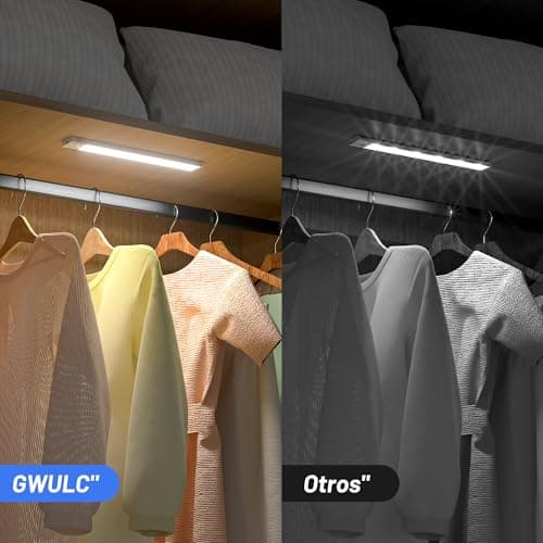 Thumbnail 3 de Luz LED Cocina Recargable Sensor Movimiento - Armario Luces Sin Cable Bajo Lampara Interior Mueble Recarga Pilas Tiras Barra Iluminacion Magnetica Bateria USB Inalambrica Light para Kitchen Barras