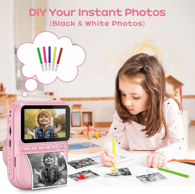 Thumbnail 6 de GREENKINDER Kids Camera Instant Print 1080P, 32GB